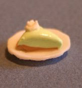 Dollhouse Miniature Pie Slice Key Lime